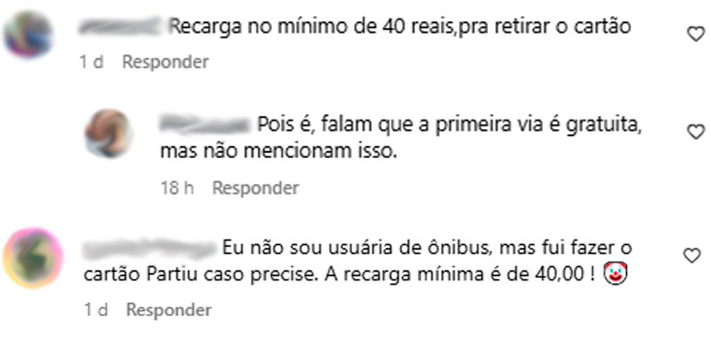 Relatos foram publicados nas redes sociais, após o lançamento do cartão