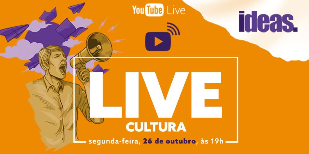Instituto Ideas promove live sobre Cultura nesta segunda-feira
