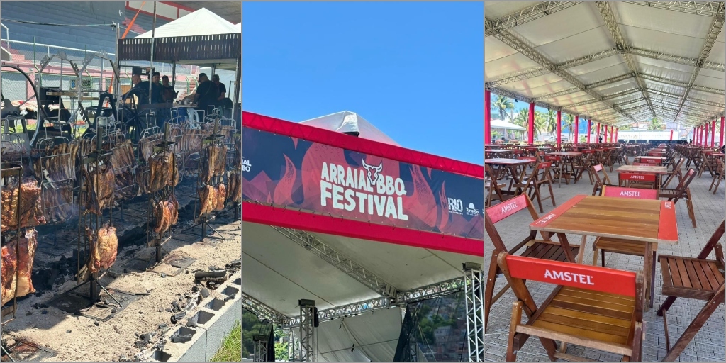 Registros dos preparativos do evento, na manhã desta sexta-feira, 6