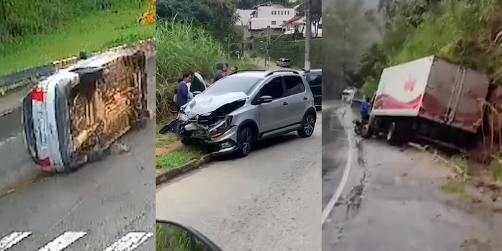 Número de acidentes de trânsito aumenta pelo segundo mês consecutivo em Nova Friburgo; março teve mais de 60 registros