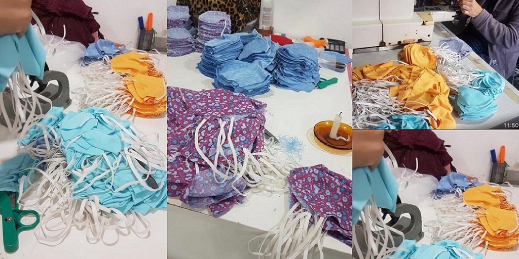 Setores de moda íntima de Friburgo produzem máscaras domésticas para doação