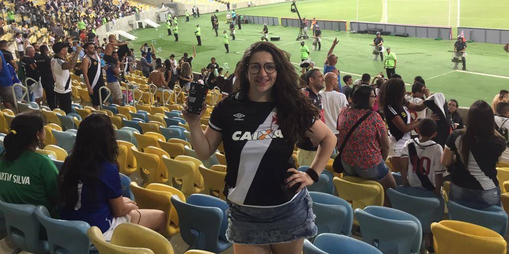A vascaína Monique Machado confia na virada do clube de São Januário sobre o rival