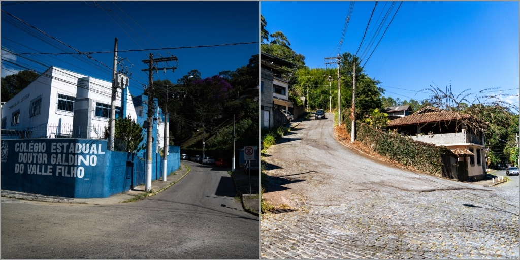 Trecho passa pela rua lateral do C.E. Galdino do Valle Filho e desce próximo ao Lar Abrigo Amor a Jesus (Laje)
