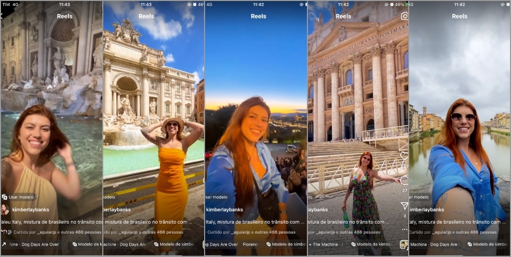 Durante a visita Kimberlay mostrava a beleza e a cultura dos lugares que passava