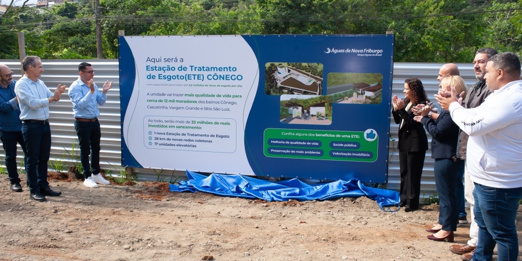 Águas de Nova Friburgo inicia obras da Estação de Tratamento de Esgoto do Cônego