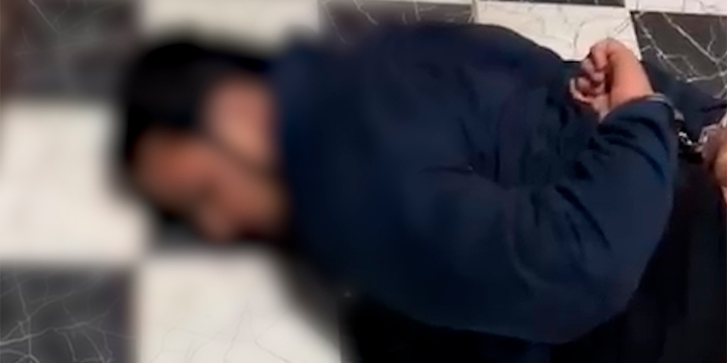 Suspeito de matar dois idosos foi algemado pela polícia durante abordagem