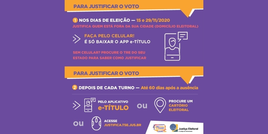 Eleitor que não votar poderá justificar ausência através do app e-Título