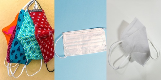 Máscaras de tecido, cirúrgicas ou N95/PFF2? Saiba as diferenças e a eficácia dos três tipos