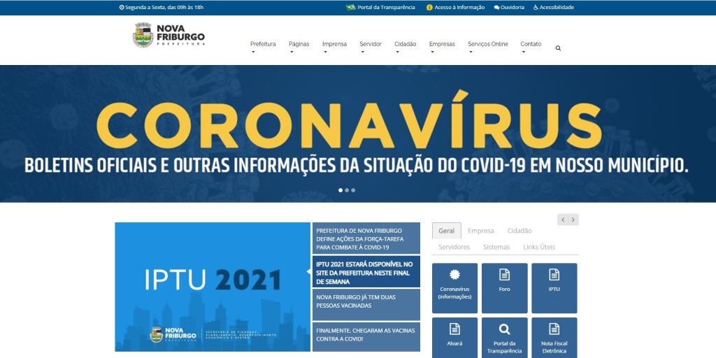 Carnês do IPTU em Nova Friburgo poderão ser retirados a partir deste fim de semana na internet