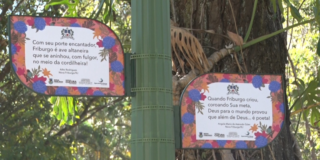 Alameda dos Trovadores é reinaugurada em Nova Friburgo e passa a contar com mais de 100 trovas 