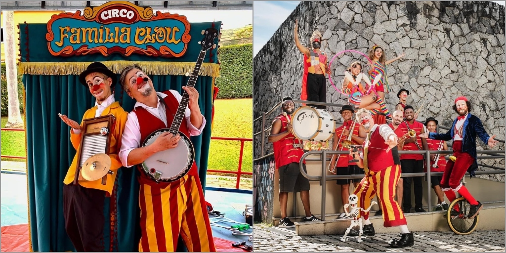 A Trupe Família Clou leva a arte do circo para diversas cidades
