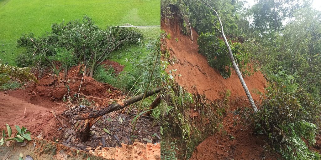 Cordeiro: chuva provoca deslizamentos de terra e interdições de ruas