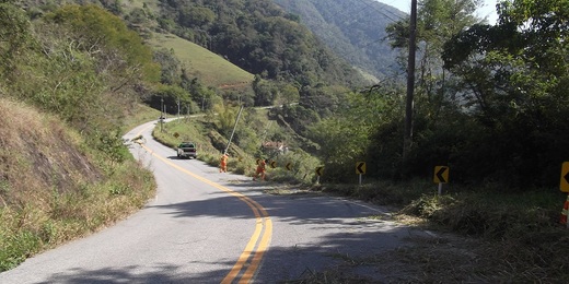 RJ-142 passa por obras de contenção até meados de maio deste ano