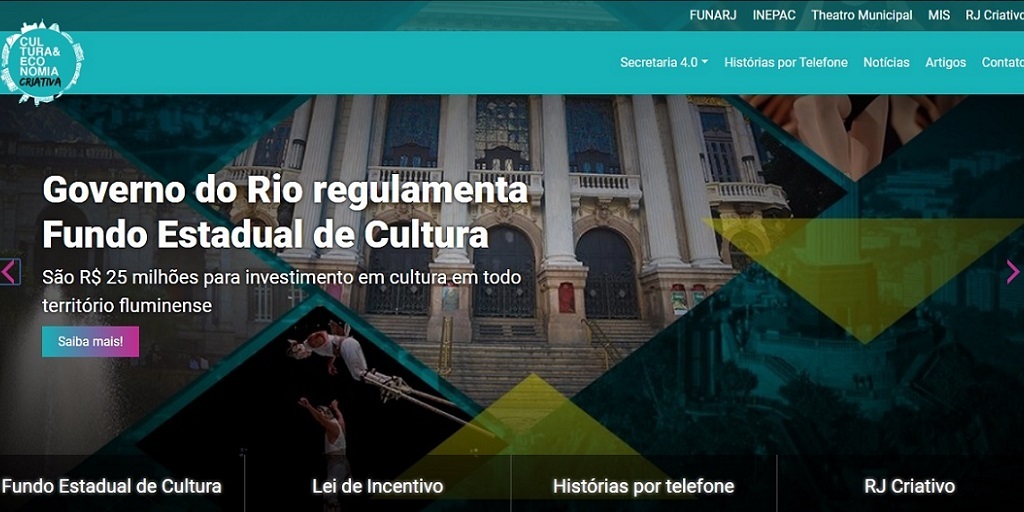 Governo do RJ lança edital para produções online na área cultural