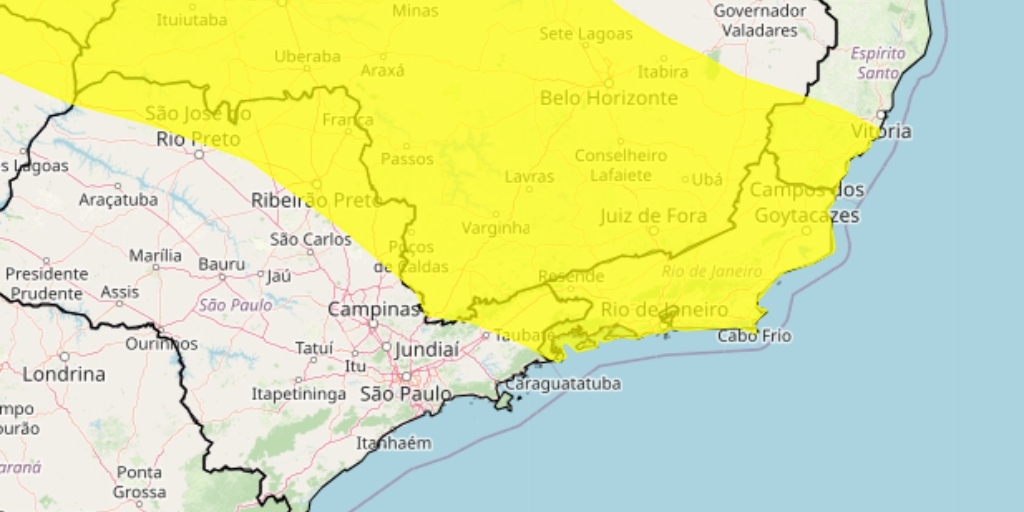 Inmet mantém alerta amarelo de 'perigo potencial' para chuvas no Rio até esta terça-feira, 27