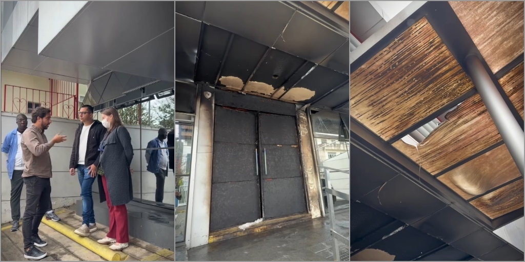 Prefeito Johnny Maycon esteve no local na tarde desta segunda-feira e avaliou situação do prédio 