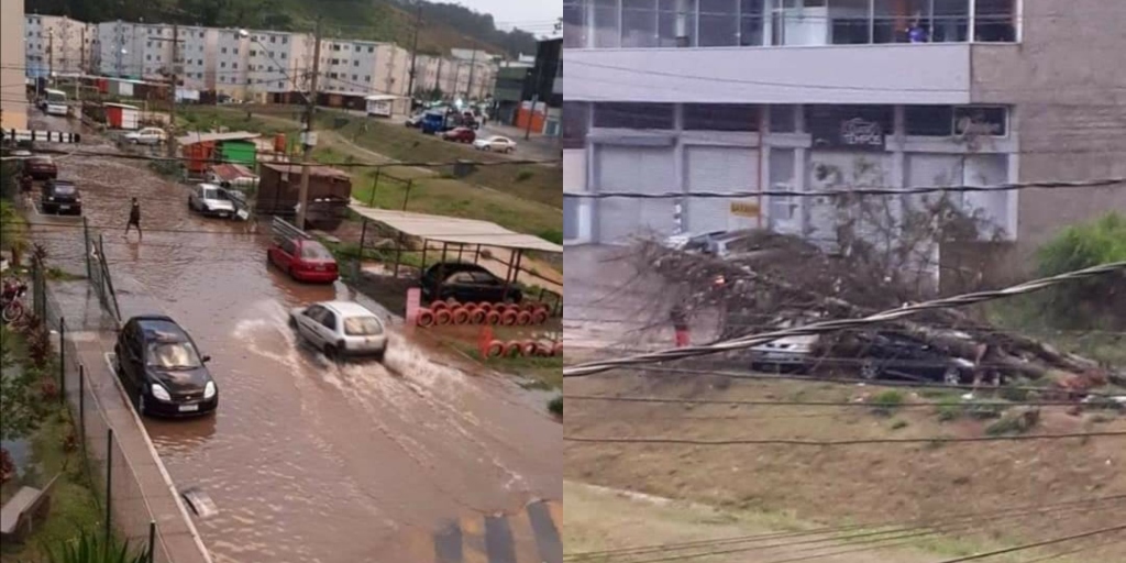 Estragos da chuva no distrito de Conselheiro Paulino 