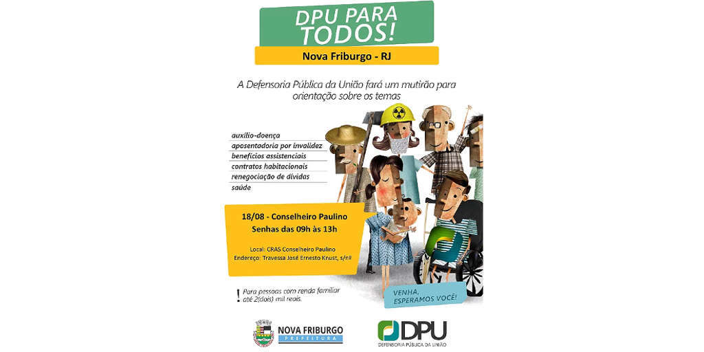 Nova Friburgo receberá projeto de orientação jurídica gratuita