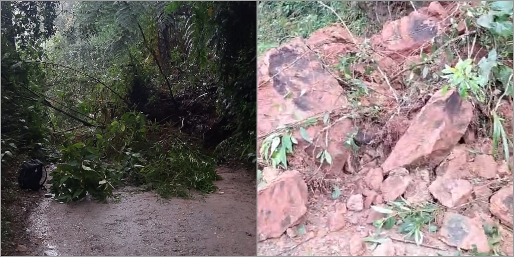Barreiras são retiradas e vias liberadas em Macaé de Cima, Nova Friburgo; prefeitura segue com reparos ao longo do dia