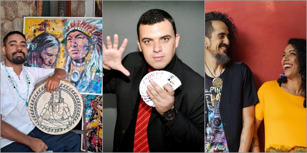 Felipe Viana, mágico Gabriel Mattos e a dupla Iris e Santiago completam a programação cultural desta sexta-feira, 15
