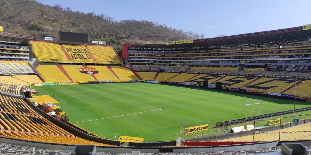 Estádio Monumental Isidro Romero Carbo, no Equador, onde acontece a decisão