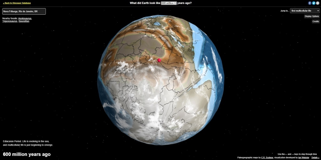 Como era a sua região há 750 milhões de anos? Confira o mapa interativo 