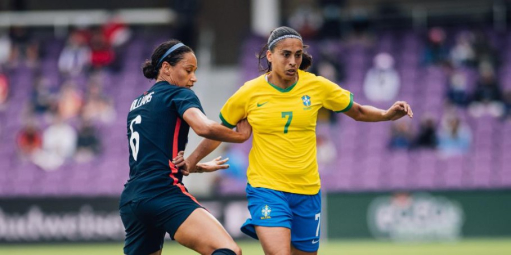 Seleção Brasileira perde para os Estados Unidos no torneio She Believes