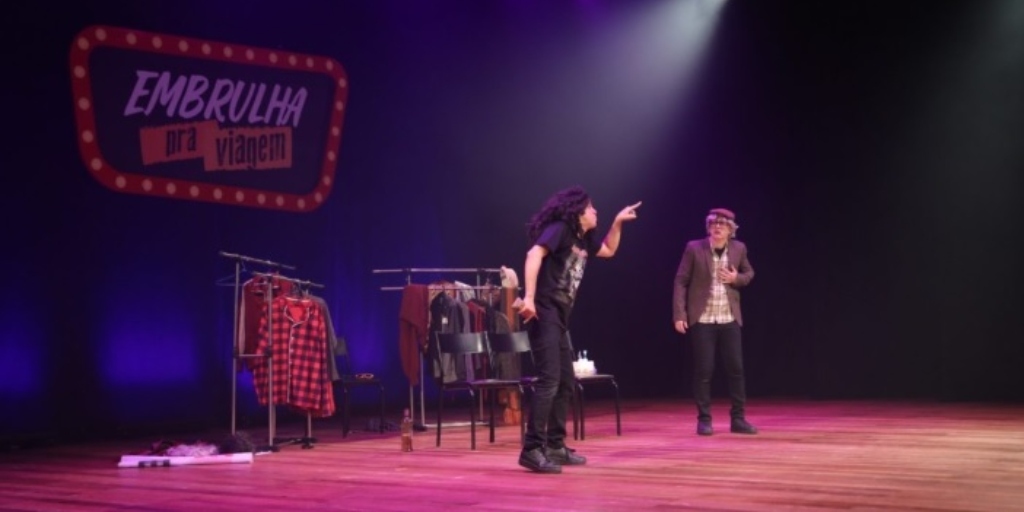 Embrulha pra viagem é a atração deste domingo, 31, no Teatro Municipal Laercio Rangel Ventura