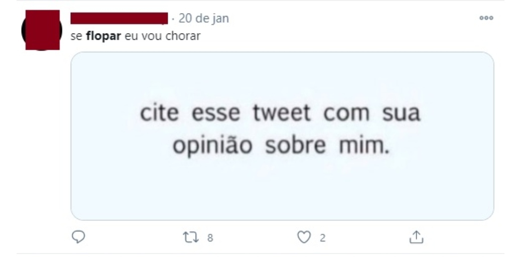 Flopar é quando algo não sai como o esperado