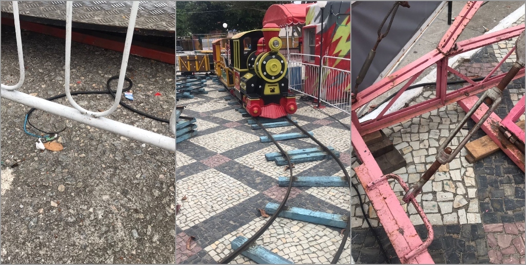 Fios expostos e ferrugem: MP vai apurar descumprimento de TAC e instalação de parque em praça do Peró