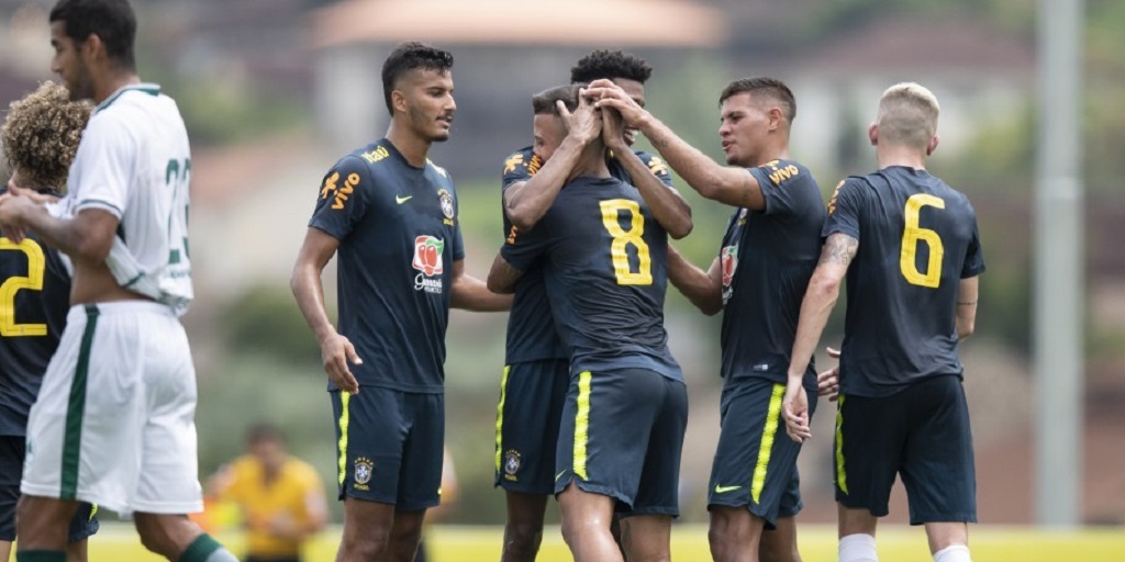 Triunfo em Teresópolis! Seleção sub-23 goleia Boavista em jogo-treino na Granja Comary