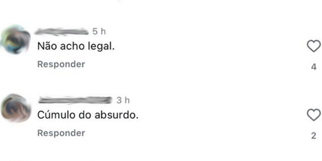 Outras pessoas deixaram explícito que não concordam com a realização do evento