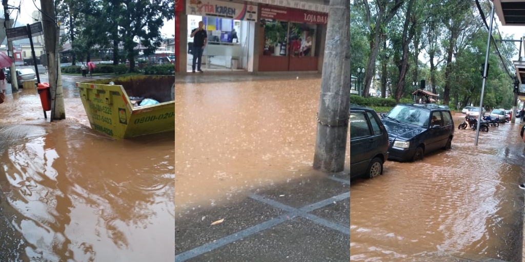 Temporal causa diversos pontos de alagamentos em Nova Friburgo