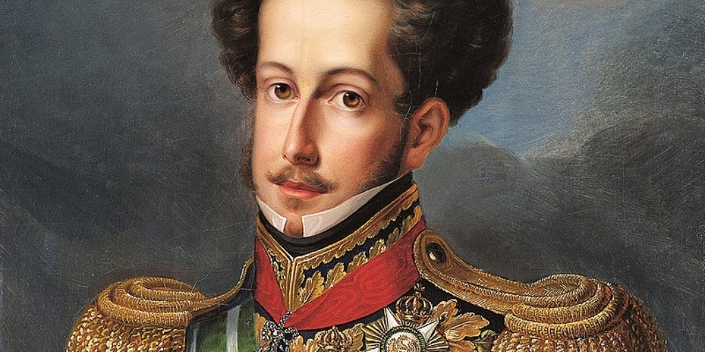 Retrato de D. Pedro I atribuído a Simplicio Rodriges de Sá, no Museu Imperial