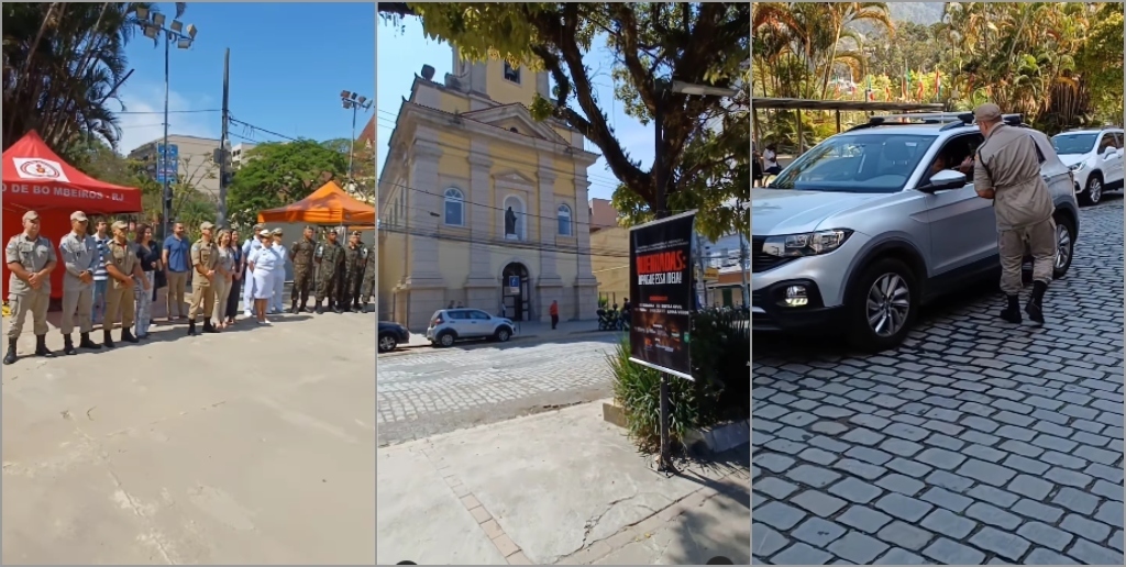 Evento aconteceu na praça Dermeval Barbosa Moreira com entrega de folhetos informativos