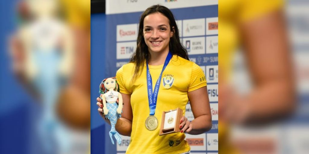 Jhennifer conquistou a primeira medalha de ouro do Brasil em Universíades