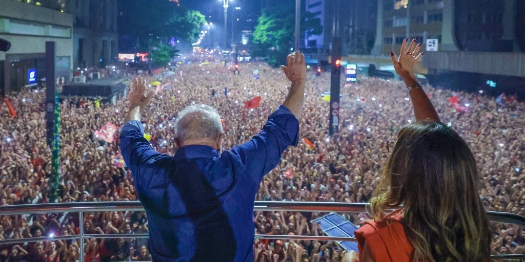 Lula e Janja, esposa do presidente eleito