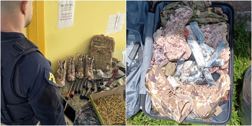 PRF prende dupla ligada ao Complexo do Alemão com armas e munições na BR-116, em Teresópolis