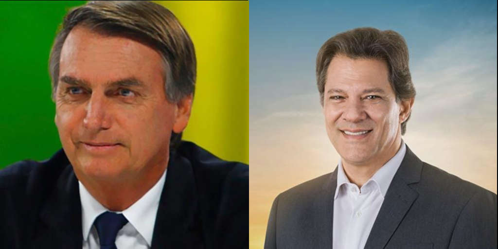 Bolsonaro e Haddad se enfrentam no segundo turno da eleição presidencial