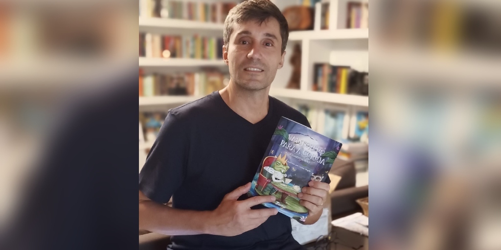 O escritor Eduardo Serrão vai lançar seu primeiro livro infantil nesta sexta-feira, dia 4