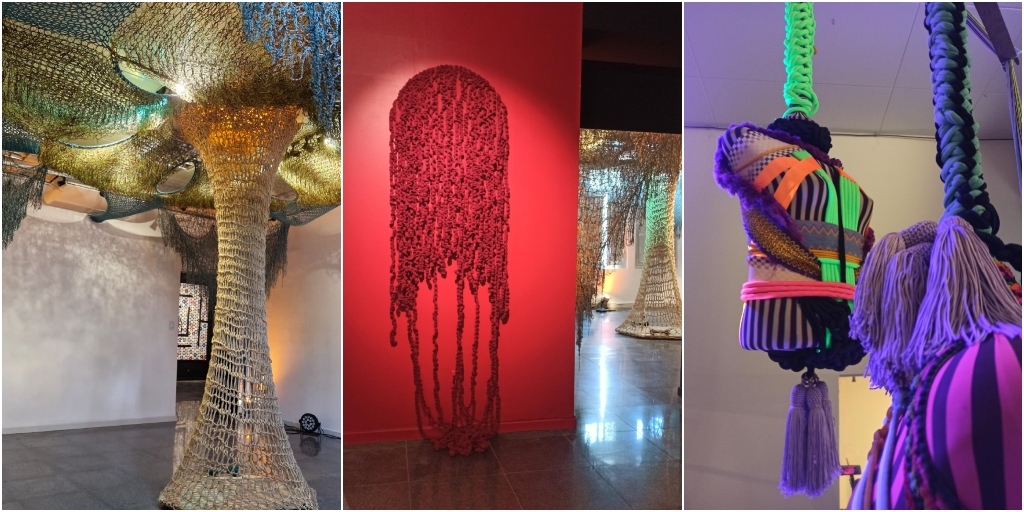 Exposição Tramatopia expõe diversos trabalhos produzidos em materiais têxteis