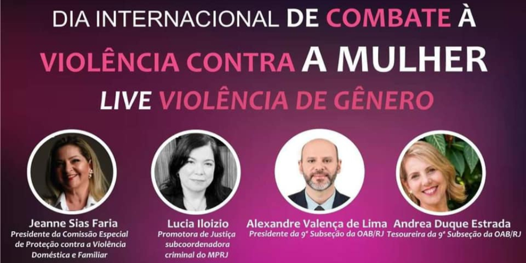 OAB promove live no Dia Internacional de Luta contra a Violência à Mulher