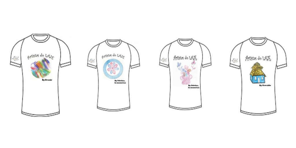 Estampas de amor e caridade! Laje utiliza desenhos de idosos para lançar coleção de camisetas