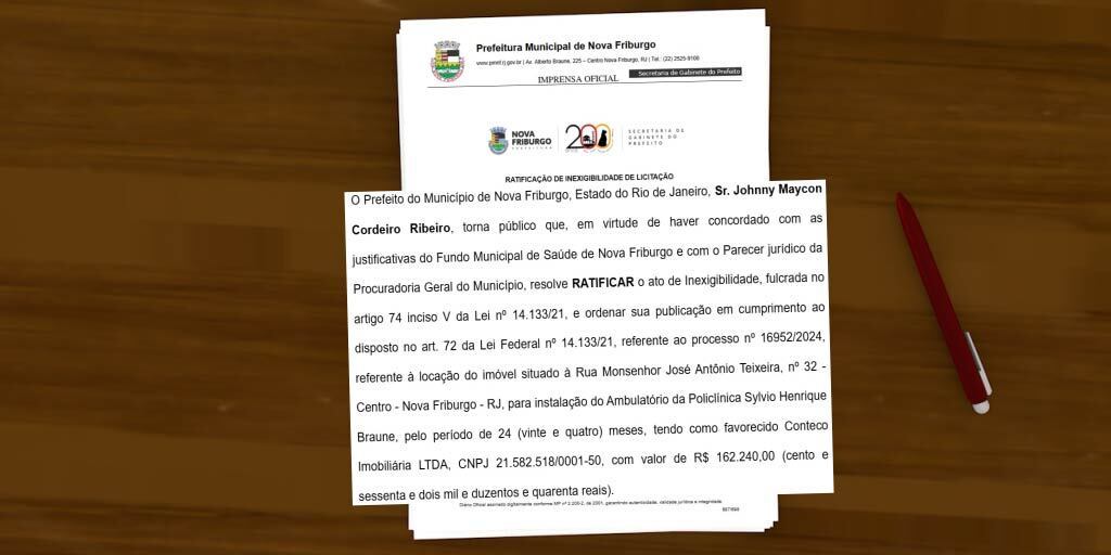 Contrato de locação do imóvel foi anunciado no dia 26 de dezembro de 2024