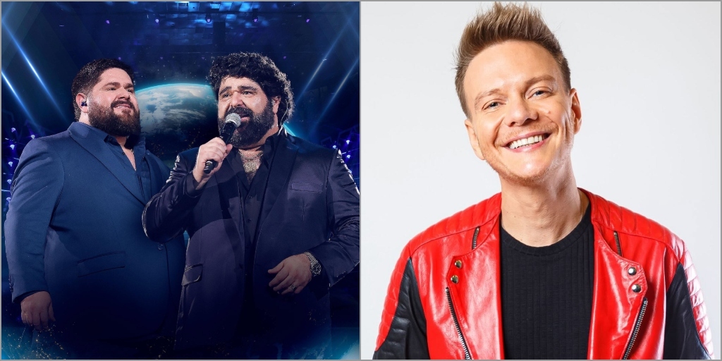 A dupla César Menotti e Fabiano e o cantor Michel Teló representam o sertanejo na festa
