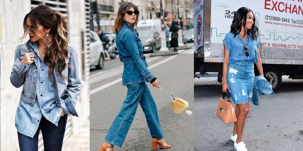 Alerta tendência! Looks total jeans são sucesso a qualquer hora do dia