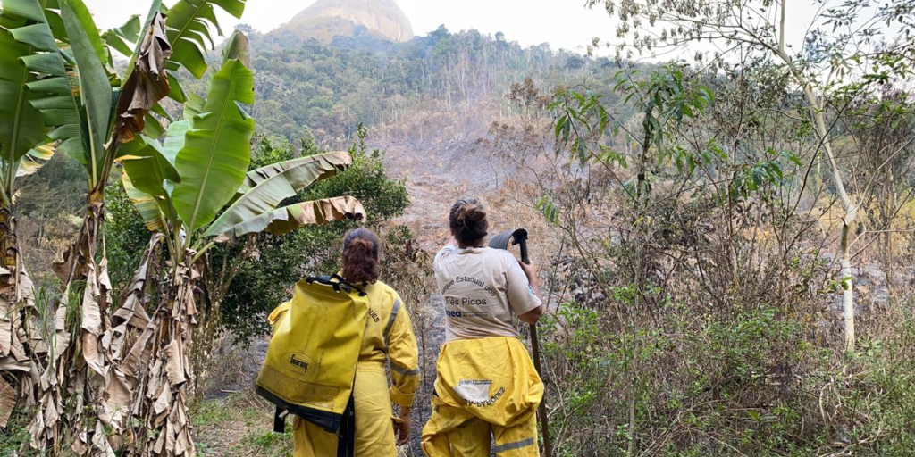 Jovem relata resgate após incêndio durante trilha com amigos no feriado em Nova Friburgo