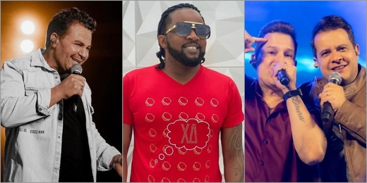 Eduardo Costa, Xande de Pilares e dupla João Neto e Frederico vão se apresentar em Cantagalo