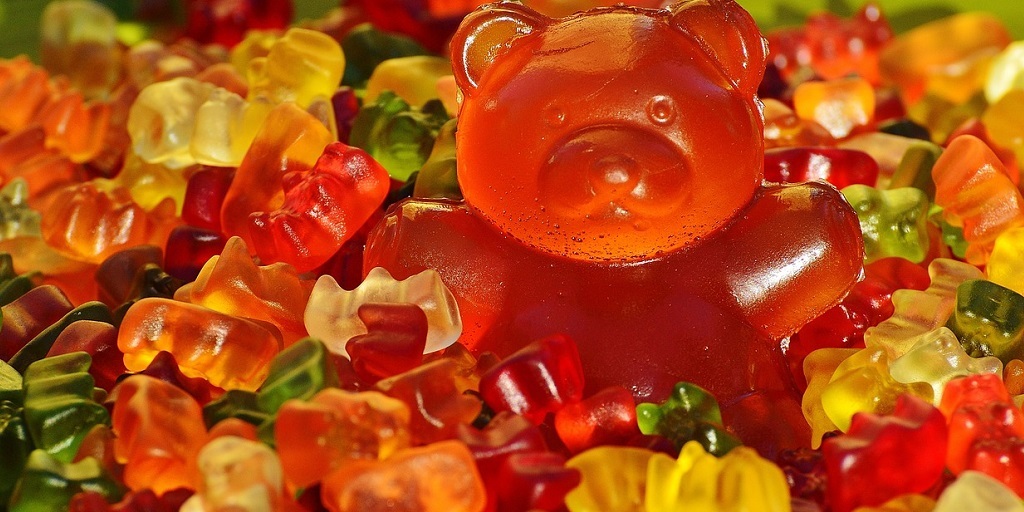 Tradicionais ursinhos de gelatina que podem ser usados com vodka no carnaval