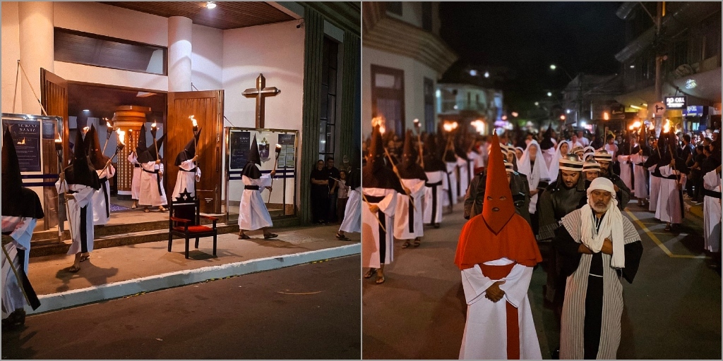 Procissão do Fogaréu relembra a perseguição e prisão de Jesus Cristo